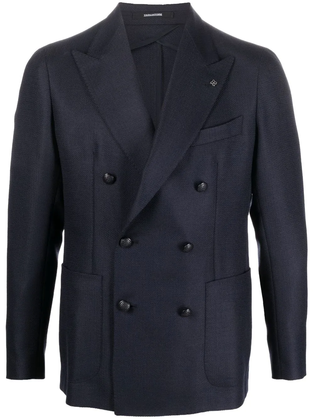 Двубортный пиджак на пуговицах TAGLIATORE, синий 
Двубортный пиджак на пуговицах TAGLIATORE, синий