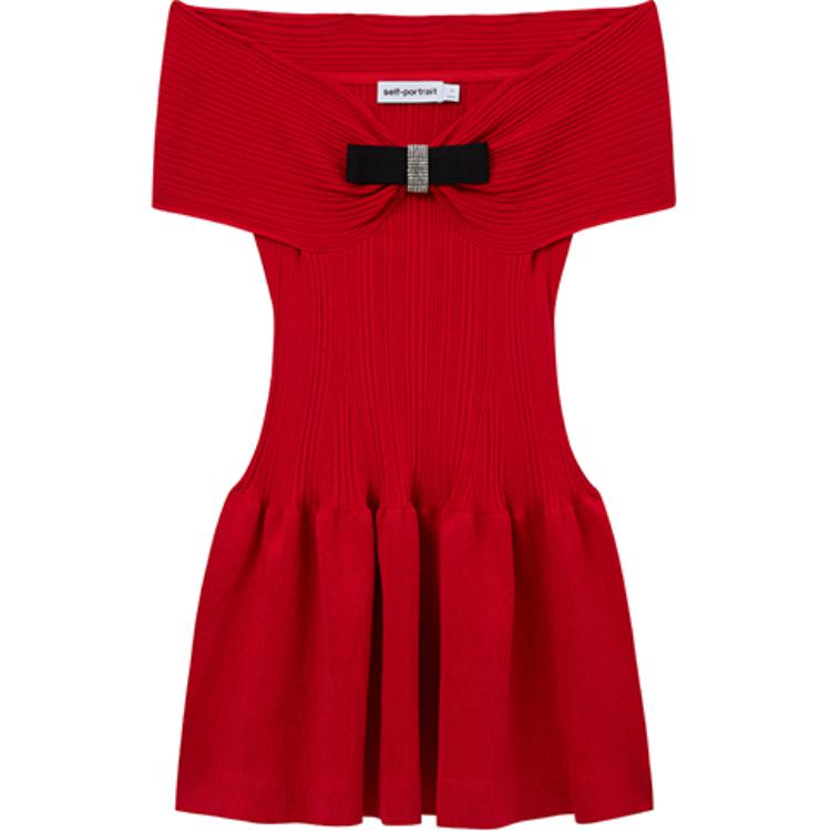 Мини-платье с деталью бант для автопортрета Self-portrait, красный
Мини-платье с деталью бант для автопортрета Self-portrait, красный