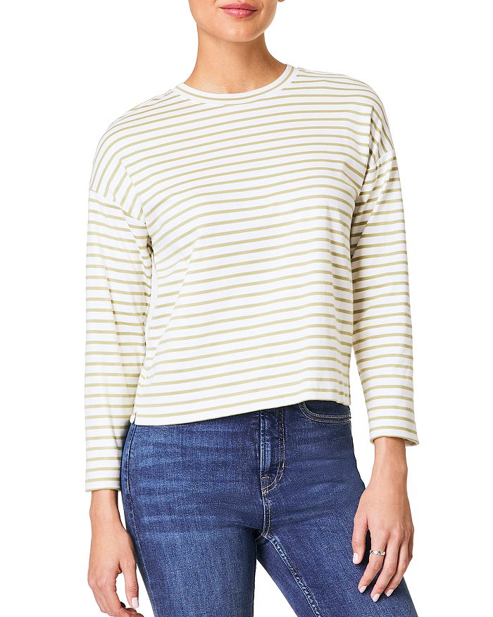 Крутая хлопковая свободная футболка с длинным рукавом SPANX, белый
Крутая хлопковая свободная футболка с длинным рукавом SPANX, белый