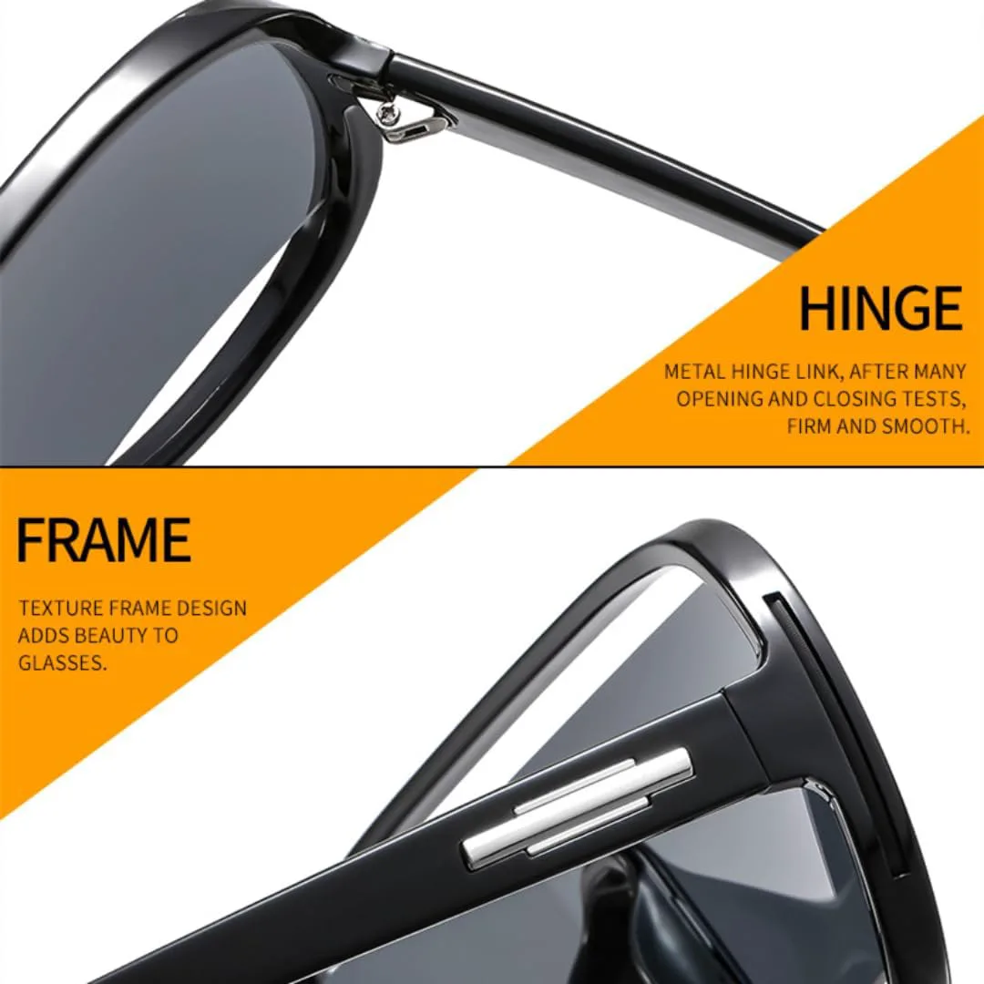 Модные большие мужские уникальные полые солнцезащитные очки женские ретро цельные градиентные зеркальные очки с защитой от УФ-излучения без оправы UATXTAU, Black Blue
Модные большие мужские уникальные полые солнцезащитные очки женские ретро цельные градиентные зеркальные очки с защитой от УФ-излучения без оправы UATXTAU, Black Blue