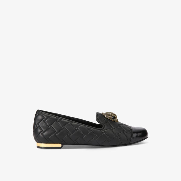 Стеганые кожаные мокасины на плоской подошве с головой орла-балерины Kurt Geiger London, черный
Стеганые кожаные мокасины на плоской подошве с головой орла-балерины Kurt Geiger London, черный