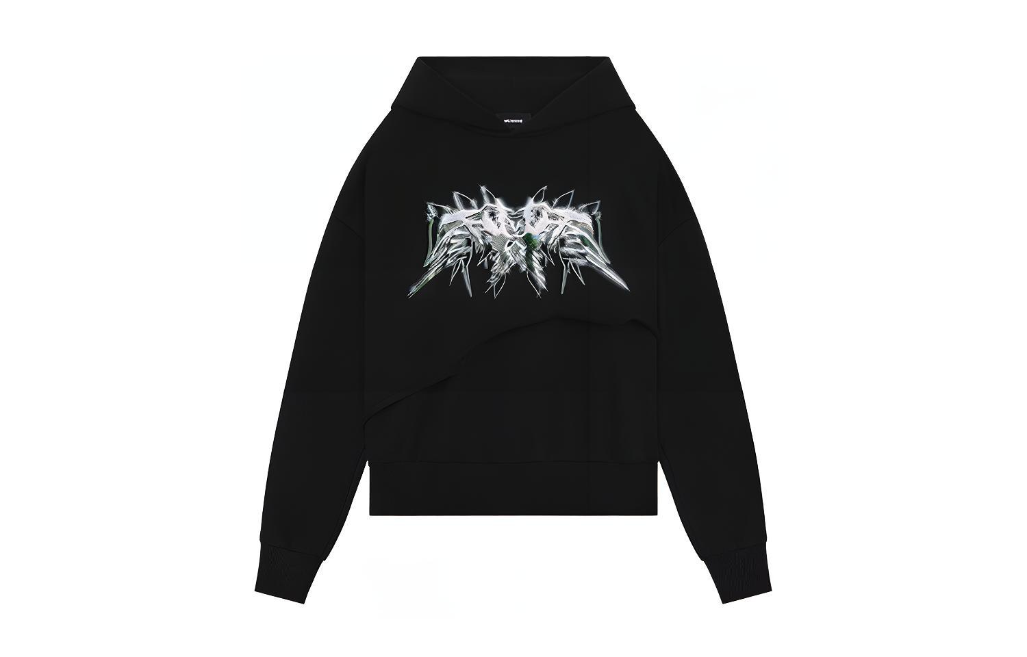 Графический принт Рваный худи WE11DONE, черный
Графический принт Рваный худи WE11DONE, черный