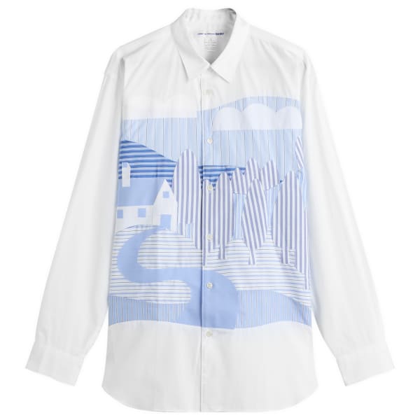 Рубашка в полоску Yd Comme Des Garçons Shirt, белый
Рубашка в полоску Yd Comme Des Garçons Shirt, белый