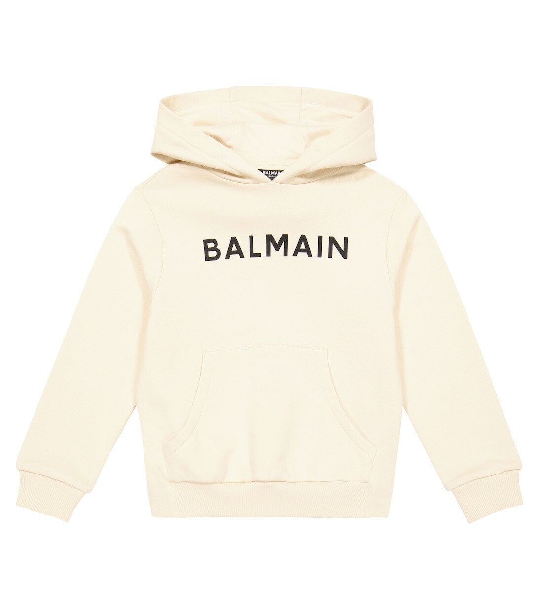 Худи из хлопкового джерси с логотипом Balmain, бежевый
Худи из хлопкового джерси с логотипом Balmain, бежевый