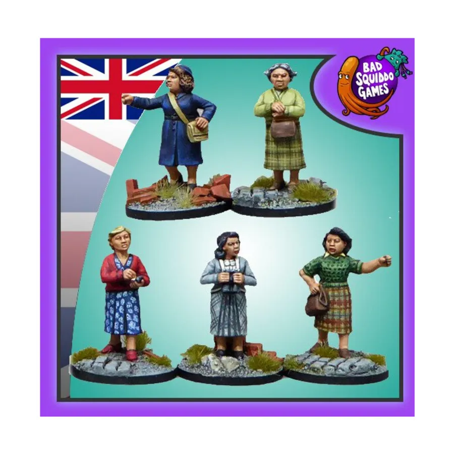 Женская защита дома - без оружия, Women of WW2 - British (28mm)
Женская защита дома - без оружия, Women of WW2 - British (28mm)