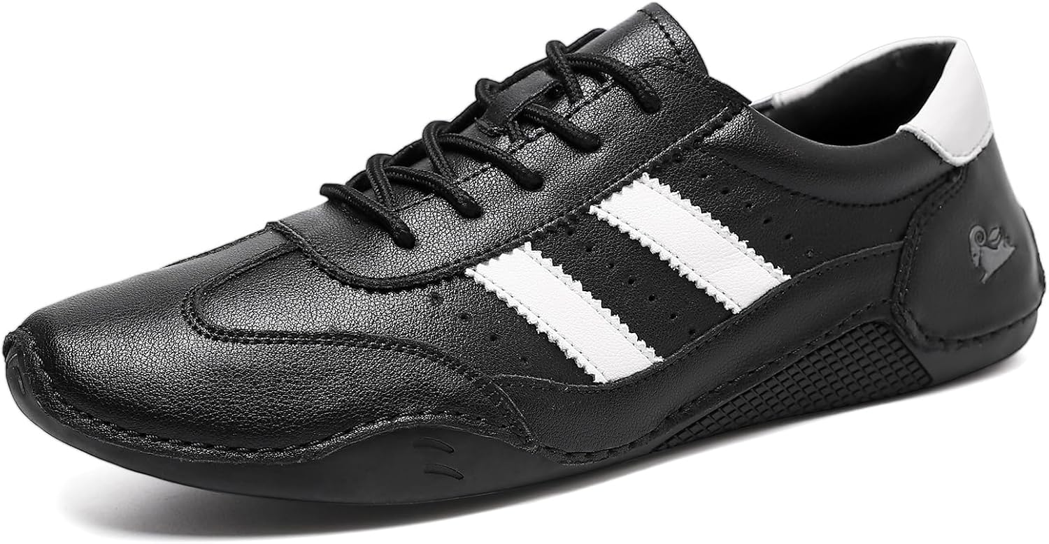 Мужские низкие кроссовки Boxpopla с шнуровкой, белые и черные, противоскользящие, кожаные, ретро стиль, легкие, спортивные, для ходьбы и бега
Мужские низкие кроссовки Boxpopla с шнуровкой, белые и черные, противоскользящие, кожаные, ретро стиль, легкие, спортивные, для ходьбы и бега