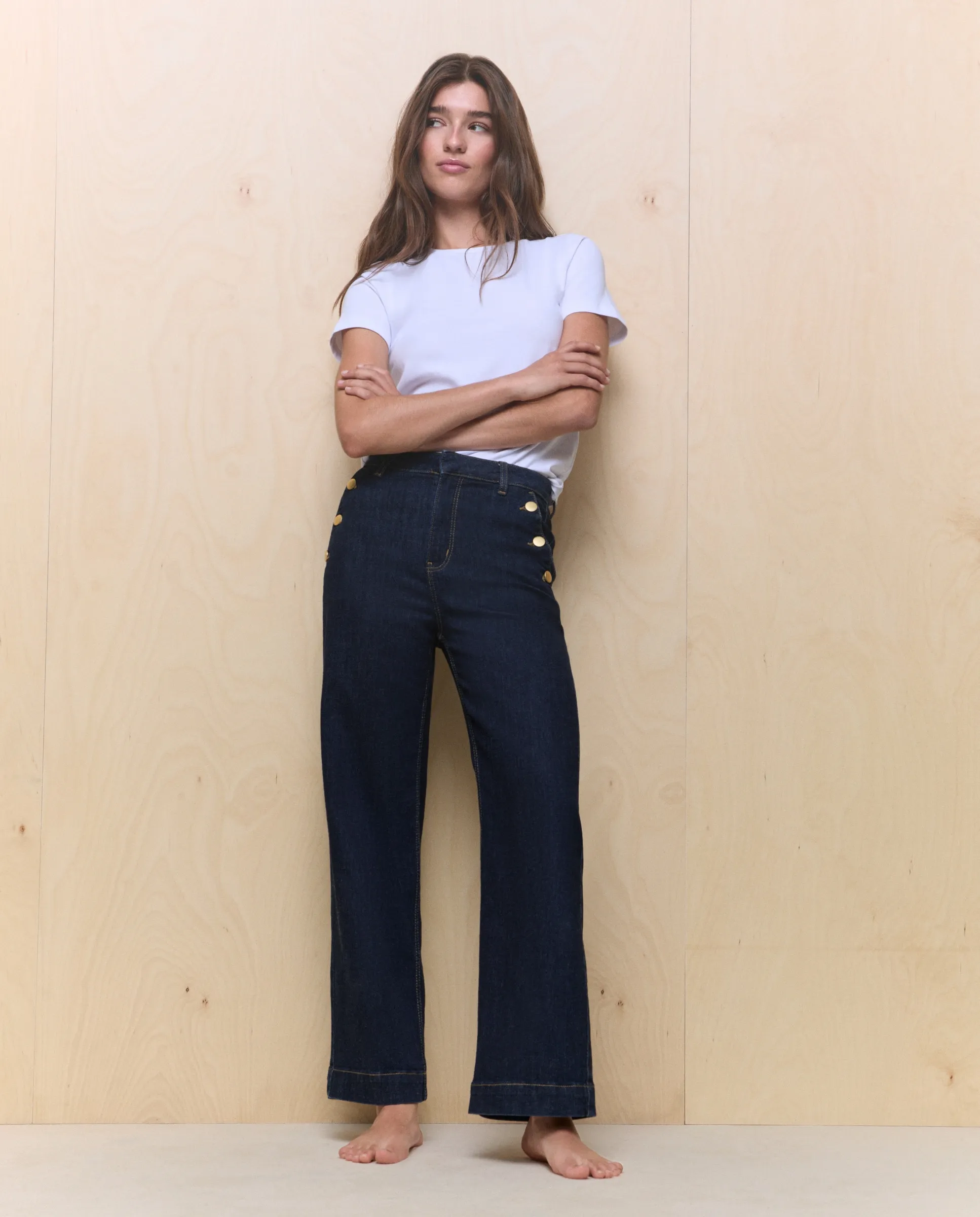 Женские укороченные брюки-кюлоты на пуговицах Easy Wear, темно-синий
Женские укороченные брюки-кюлоты на пуговицах Easy Wear, темно-синий