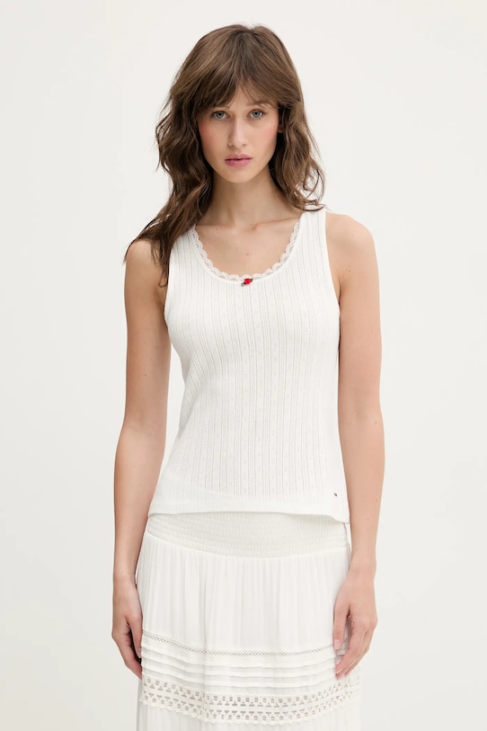 Хлопковая майка Tommy Jeans, белый
Хлопковая майка Tommy Jeans, белый