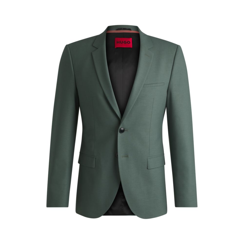 Пиджак очень облегающего кроя из поплина с добавлением шерсти HUGO, светло-зеленый
Пиджак очень облегающего кроя из поплина с добавлением шерсти HUGO, светло-зеленый