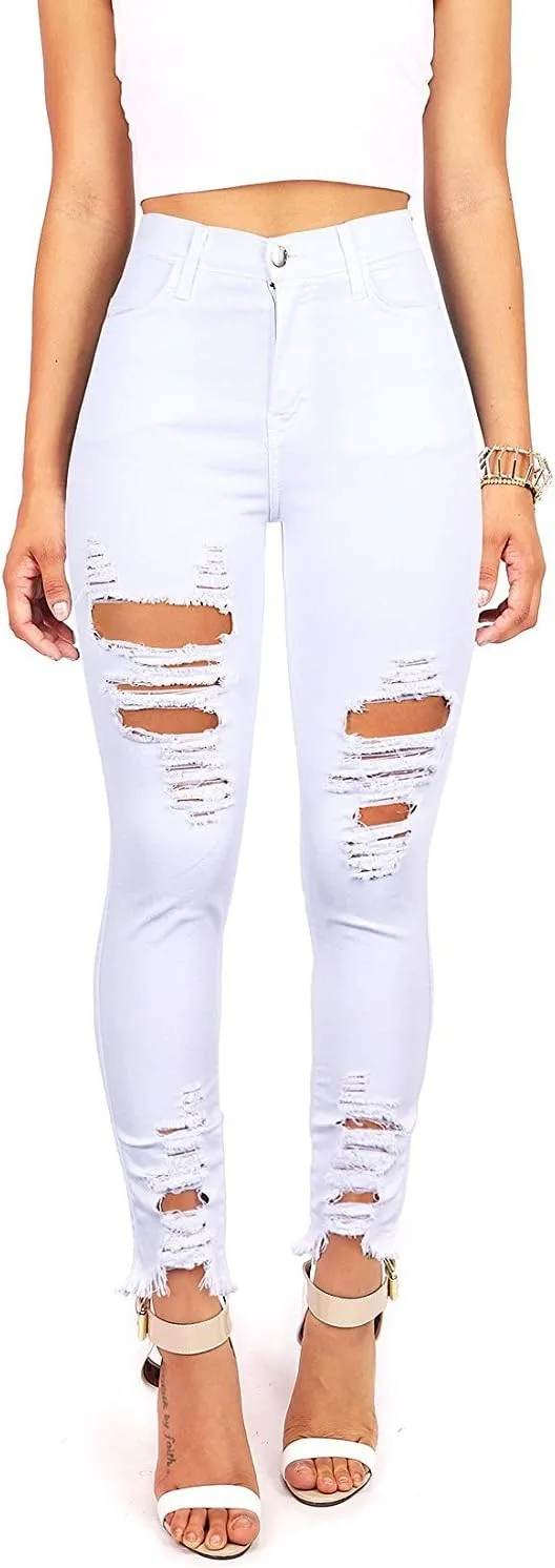 Женские джинсы skinny с эффектом потертости и завышенной талией Vibrant
Женские джинсы skinny с эффектом потертости и завышенной талией Vibrant