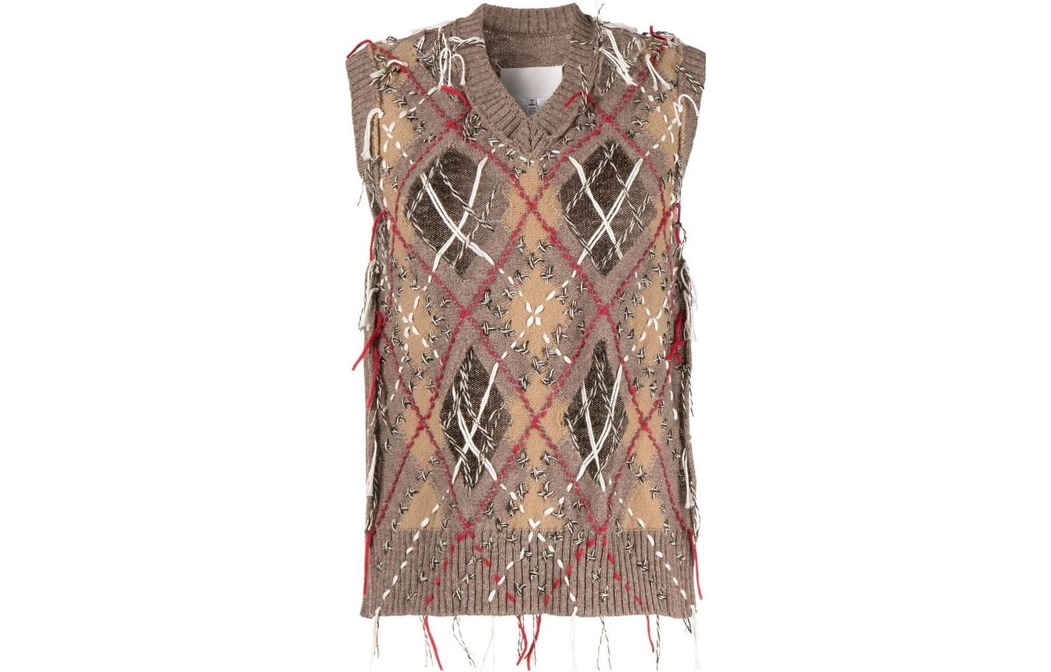 Жилет женский Maison Margiela с внешними нитками, коричневый
Жилет женский Maison Margiela с внешними нитками, коричневый