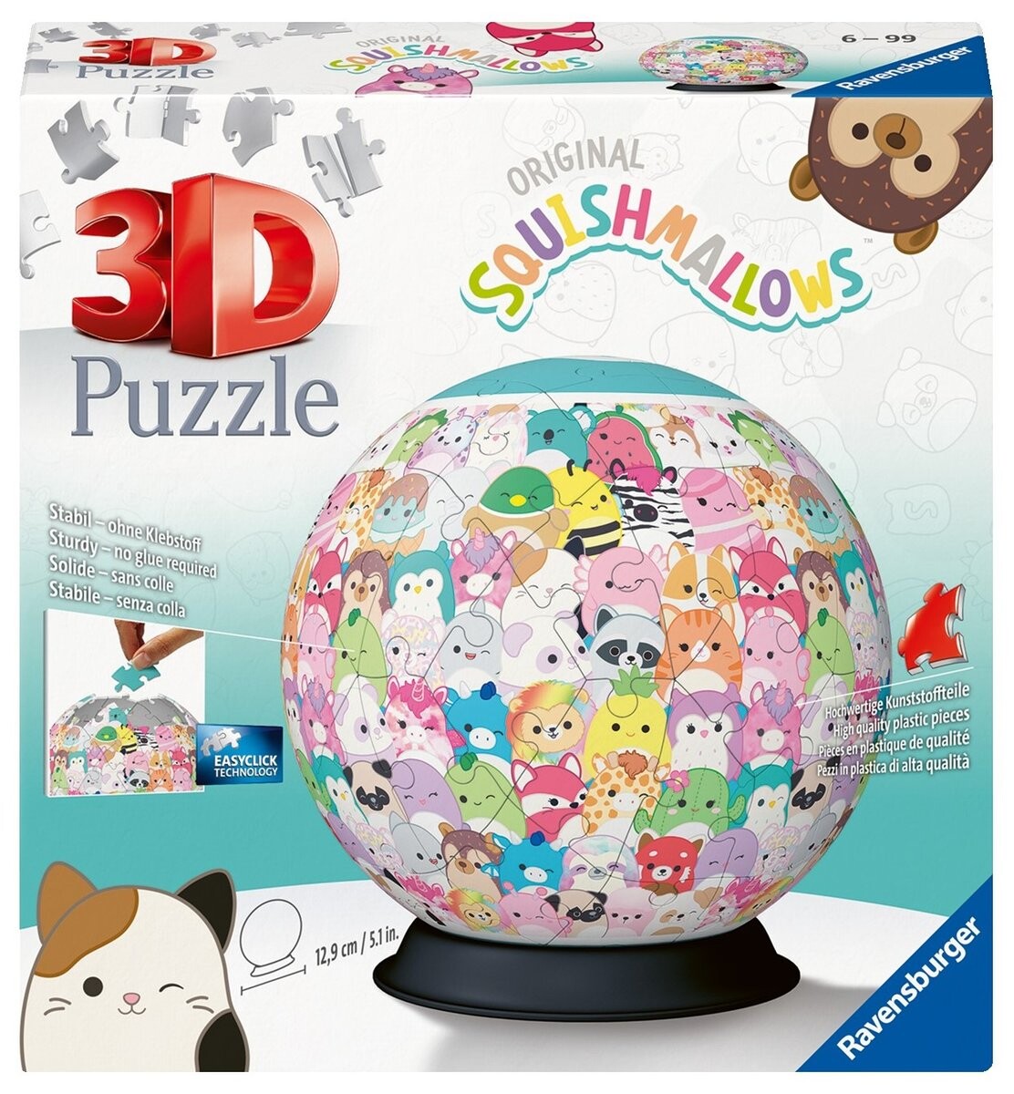 3D Пазл, Сфера, Мягкие Мелочи Ravensburger
3D Пазл, Сфера, Мягкие Мелочи Ravensburger