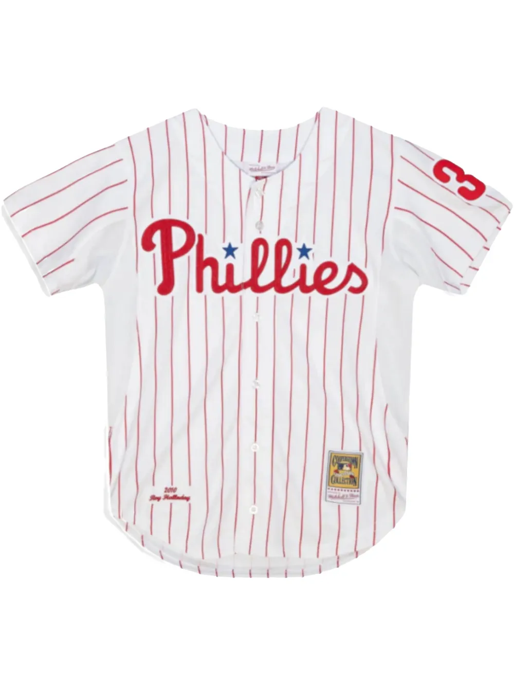 Спортивная рубашка MLB Authentic Phillies 2010 Roy Halladay Phillies Mitchell & Ness, белый 
Спортивная рубашка MLB Authentic Phillies 2010 Roy Halladay Phillies Mitchell & Ness, белый