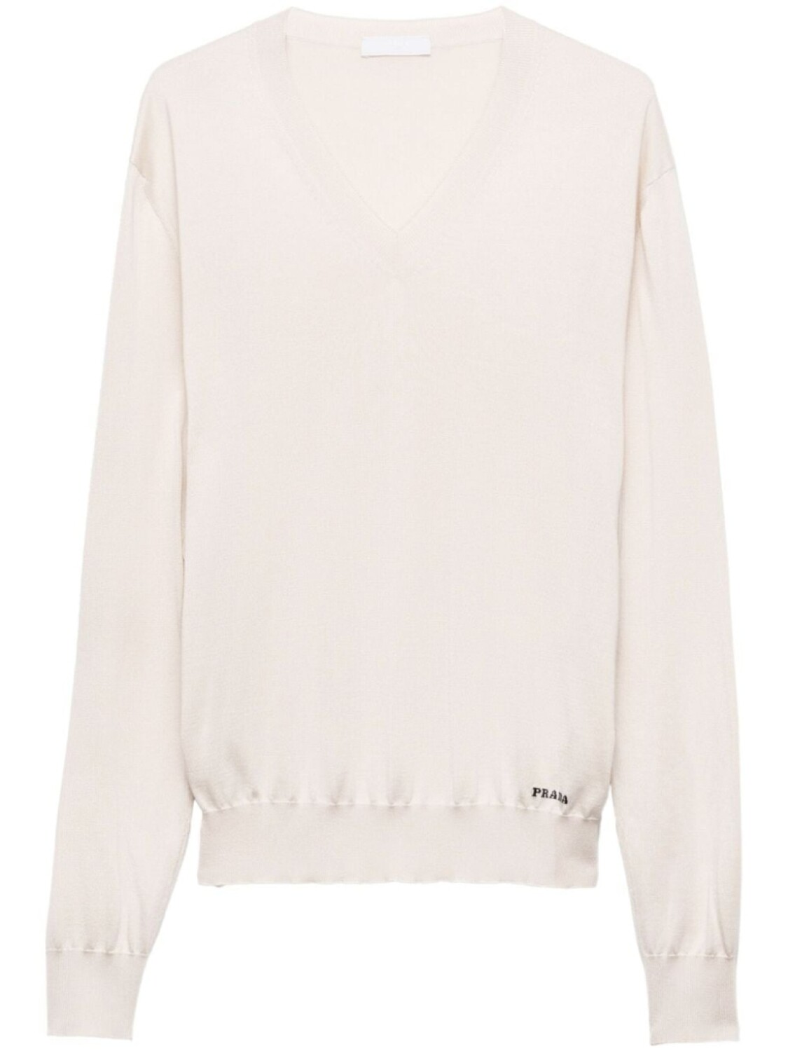 Свитер с V-образным вырезом Prada, нейтральный цвет
Свитер с V-образным вырезом Prada, нейтральный цвет