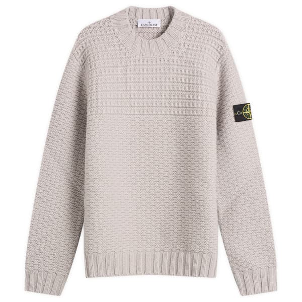 Тяжелый джемпер из чистой шерсти Stone Island, Pearl Grey 
Тяжелый джемпер из чистой шерсти Stone Island, Pearl Grey