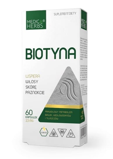 Medica Herbs Биотин 2,5 мг - 60 капсул
Medica Herbs Биотин 2,5 мг - 60 капсул