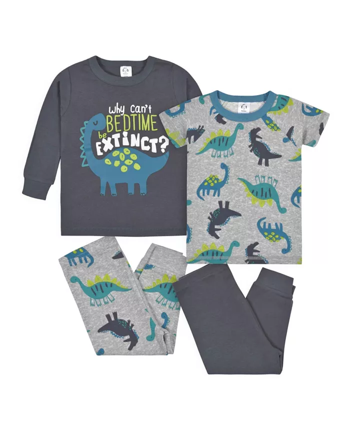 Детский пижамный комплект из хлопка для мальчиков, 4 предмета Gerber, синий
Детский пижамный комплект из хлопка для мальчиков, 4 предмета Gerber, синий