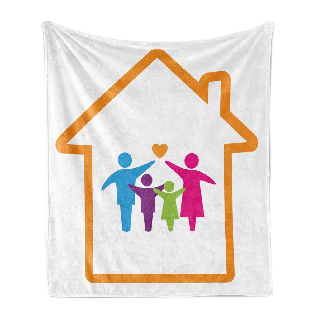 ABAKUHAUS Family Мягкое фланелевое флисовое одеяло, красочные силуэты членов семьи, стоящих внутри дома. Обзор значка «Пуск», 175 x 230 см, разноцветный.
ABAKUHAUS Family Мягкое фланелевое флисовое одеяло, красочные силуэты членов семьи, стоящих внутри дома. Обзор значка «Пуск», 175 x 230 см, разноцветный.