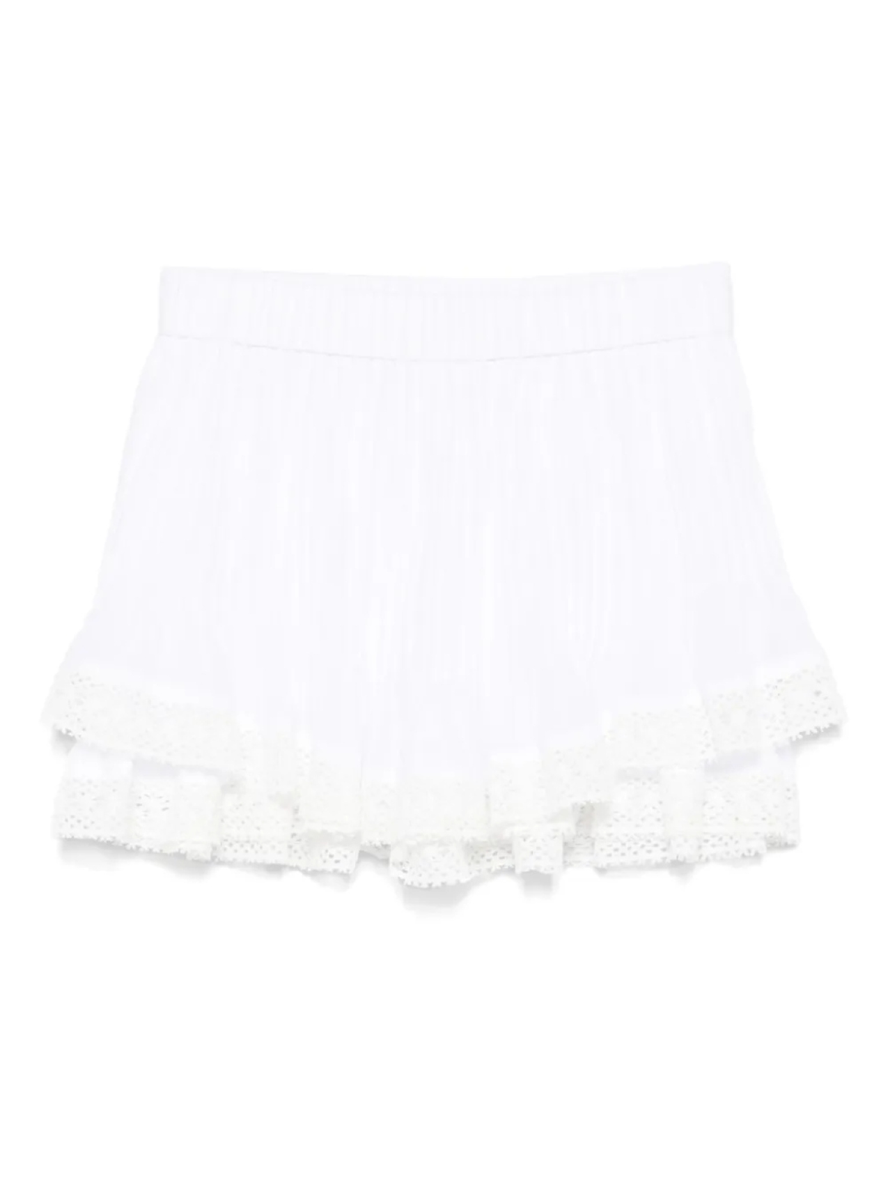 Шорты PNK с плиссировкой и кружевной отделкой, белый
Шорты PNK с плиссировкой и кружевной отделкой, белый