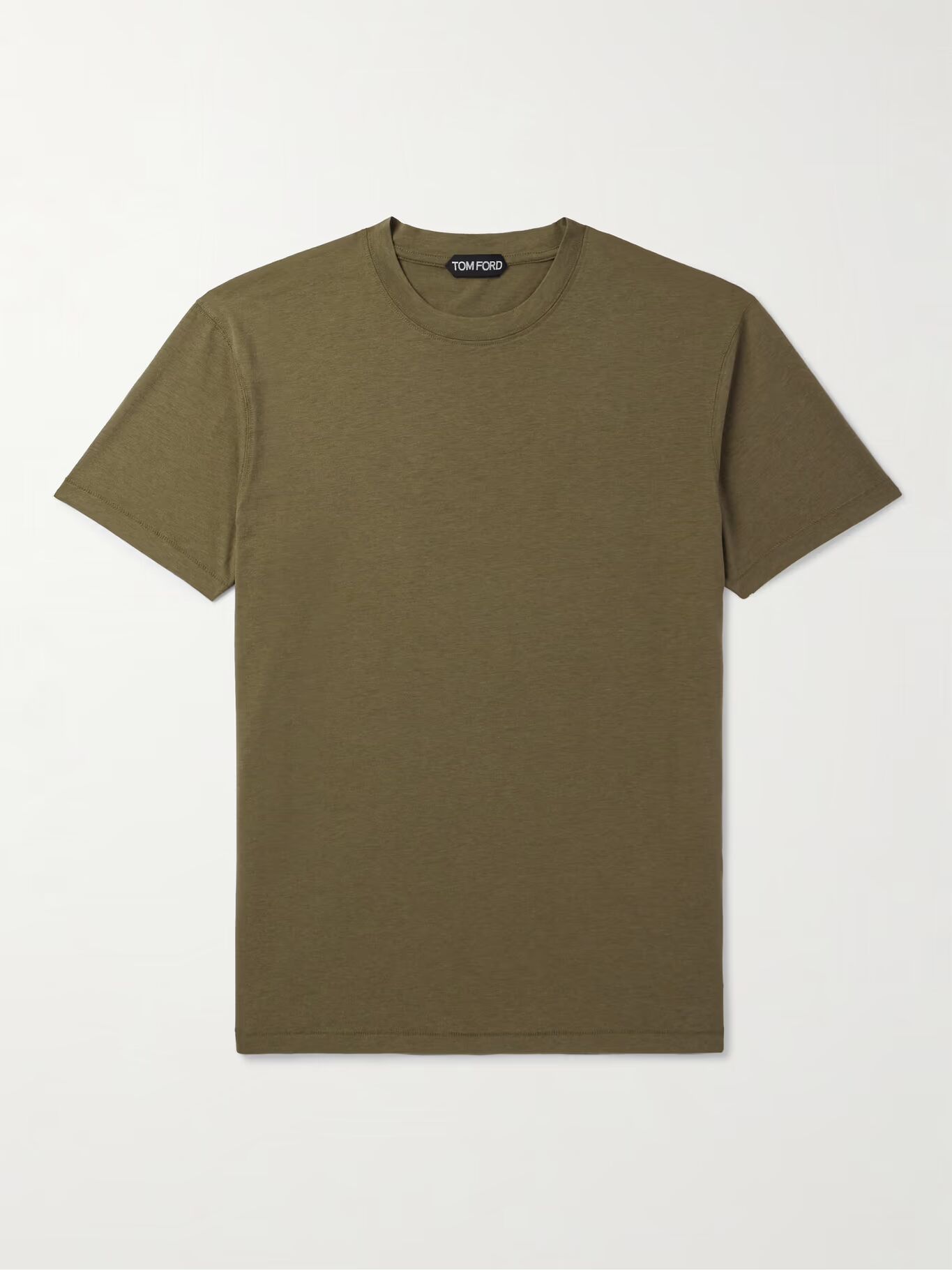 Футболка облегающего кроя из лиоцелла и хлопкового трикотажа TOM FORD, зеленый
Футболка облегающего кроя из лиоцелла и хлопкового трикотажа TOM FORD, зеленый