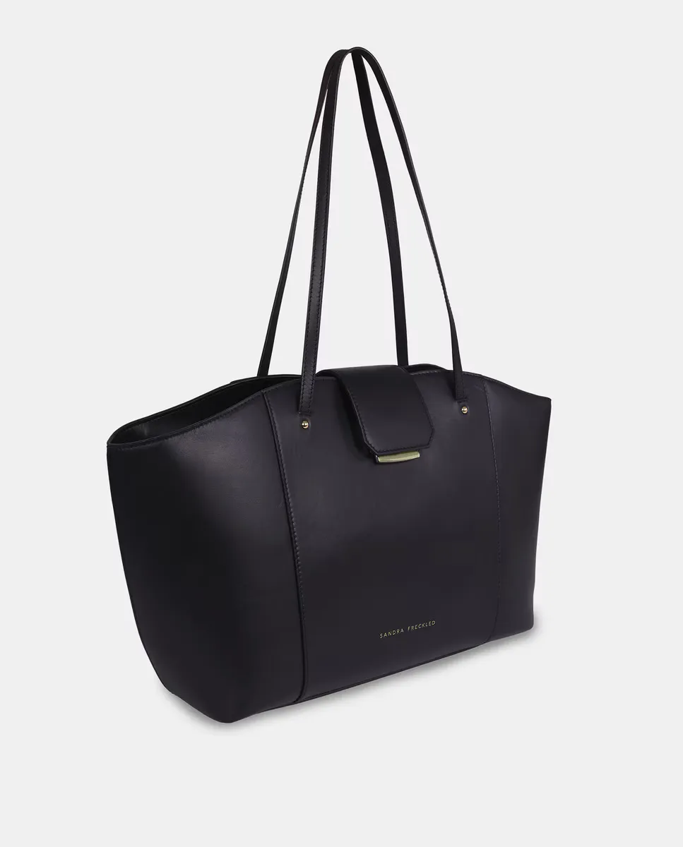 Большая сумка для покупок с длинными ручками из гладкой кожи Sandra Freckled, черный
Большая сумка для покупок с длинными ручками из гладкой кожи Sandra Freckled, черный