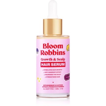 Bloom Robbins Сыворотка для роста волос и кожи головы - 50 мл, для всех типов волос
Bloom Robbins Сыворотка для роста волос и кожи головы - 50 мл, для всех типов волос