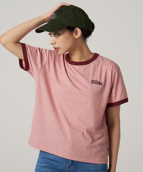 Футболка с коротким рукавом, контрастная отделка Eddie Bauer, розовый
Футболка с коротким рукавом, контрастная отделка Eddie Bauer, розовый