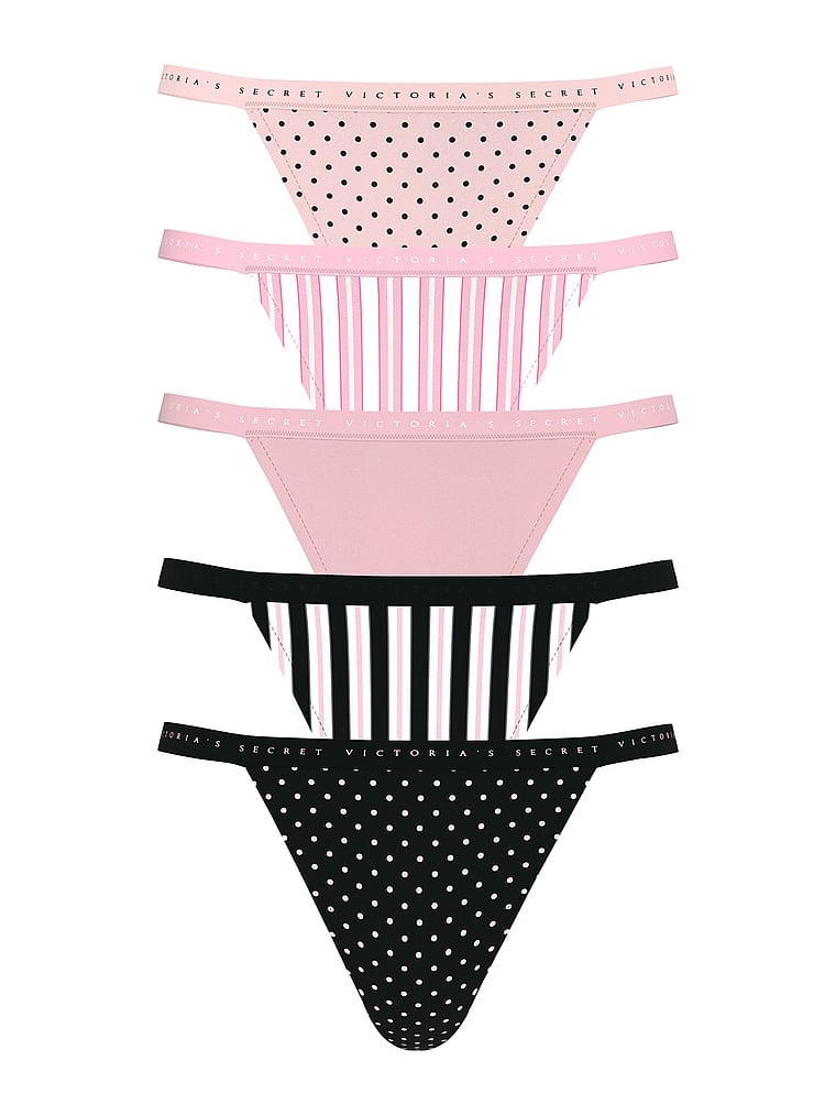 Упаковка из 5 эластичных хлопковых трусиков-стрингов Victoria'S Secret, 5 pack multi
Упаковка из 5 эластичных хлопковых трусиков-стрингов Victoria'S Secret, 5 pack multi