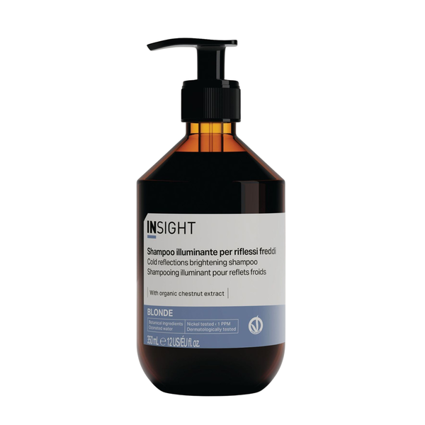 Синий шампунь для светлых и обесцвеченных волос, 350 мл Insight Blonde
Синий шампунь для светлых и обесцвеченных волос, 350 мл Insight Blonde