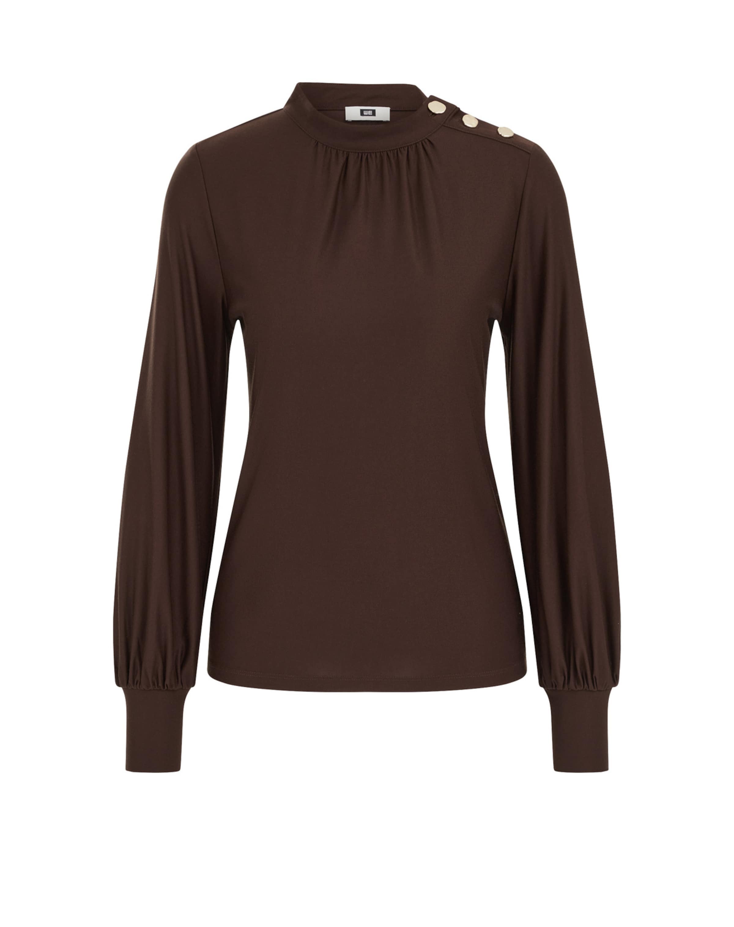 WE Fashion Лонгслив в темно-коричневом цвете
WE Fashion Лонгслив в темно-коричневом цвете