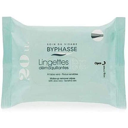 Салфетки для снятия макияжа с алоэ вера для чувствительной кожи, 20 шт., Byphasse
Салфетки для снятия макияжа с алоэ вера для чувствительной кожи, 20 шт., Byphasse
