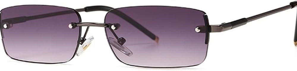 Узкие прямоугольные солнцезащитные очки для мужчин без оправы, металлические, маленькие, в стиле ретро, солнцезащитные очки для мужчин с защитой от УФ-излучения UV400, золотистые, синие, зеленые WNCKSQ, Gun With Grey
Узкие прямоугольные солнцезащитные очки для мужчин без оправы, металлические, маленькие, в стиле ретро, солнцезащитные очки для мужчин с защитой от УФ-излучения UV400, золотистые, синие, зеленые WNCKSQ, Gun With Grey