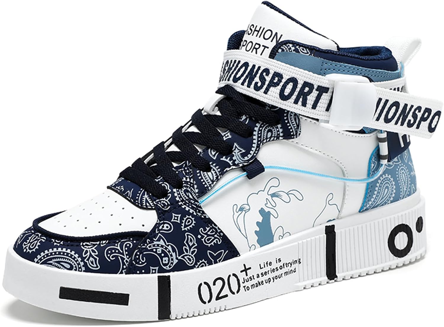 Мужские модные кроссовки SPWAGYM, высокие скейт-обувь, стильные кроссовки, повседневные спортивные кроссовки для ходьбы, синий
Мужские модные кроссовки SPWAGYM, высокие скейт-обувь, стильные кроссовки, повседневные спортивные кроссовки для ходьбы, синий