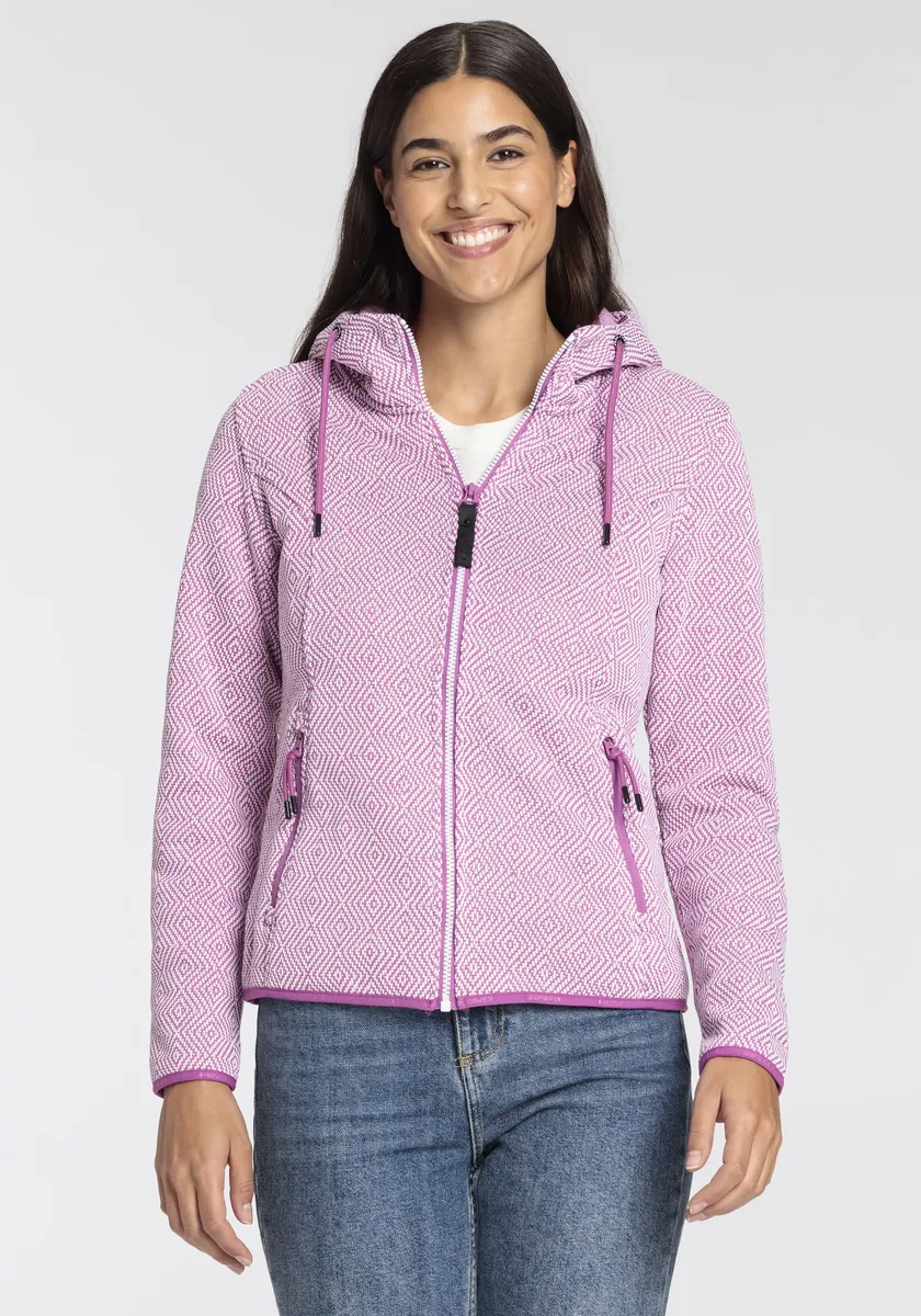 Вязаная флисовая куртка Icepeak "D KNITTED FLEECE JACKET ADRIAN" (1 шт.), с капюшоном, утепляющая, быстросохнущая и дышащая, фиолетовый
Вязаная флисовая куртка Icepeak "D KNITTED FLEECE JACKET ADRIAN" (1 шт.), с капюшоном, утепляющая, быстросохнущая и дышащая, фиолетовый