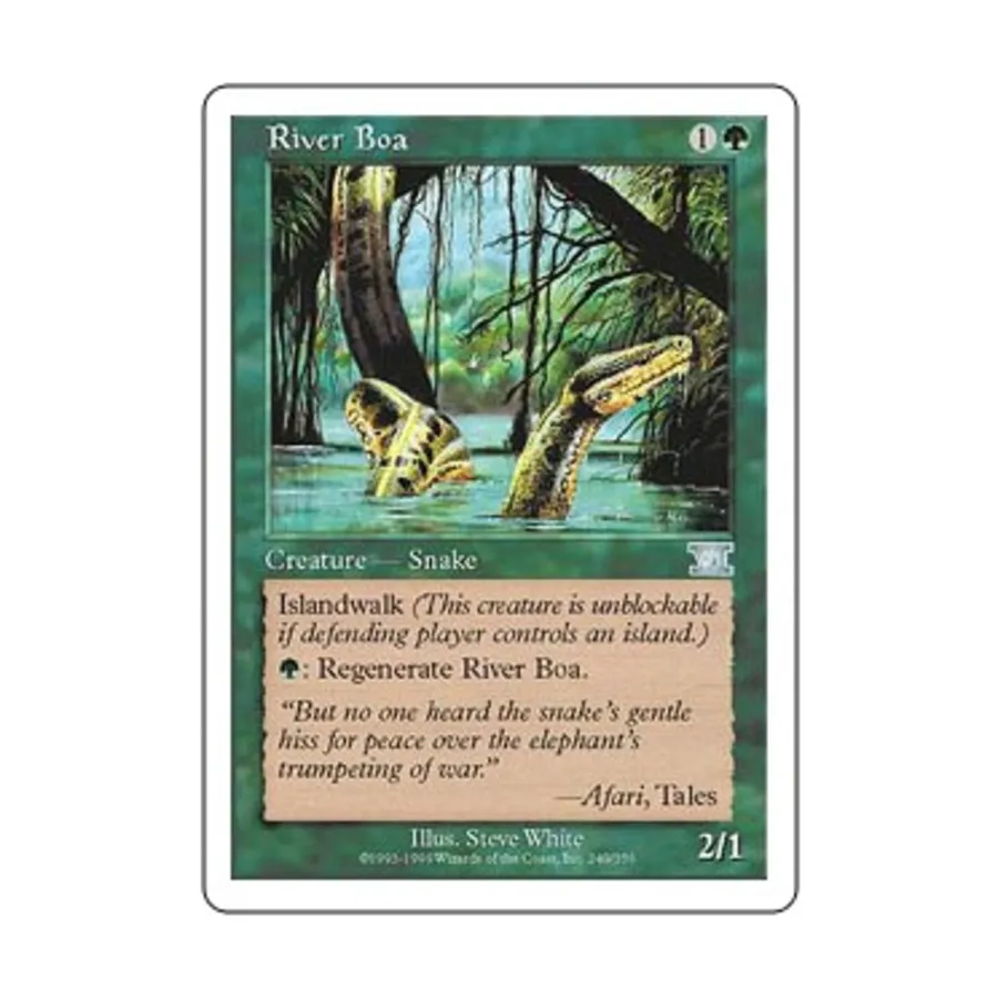 CCG Ривер Боа (U), MTG - 6th Edition (Classic)
CCG Ривер Боа (U), MTG - 6th Edition (Classic)