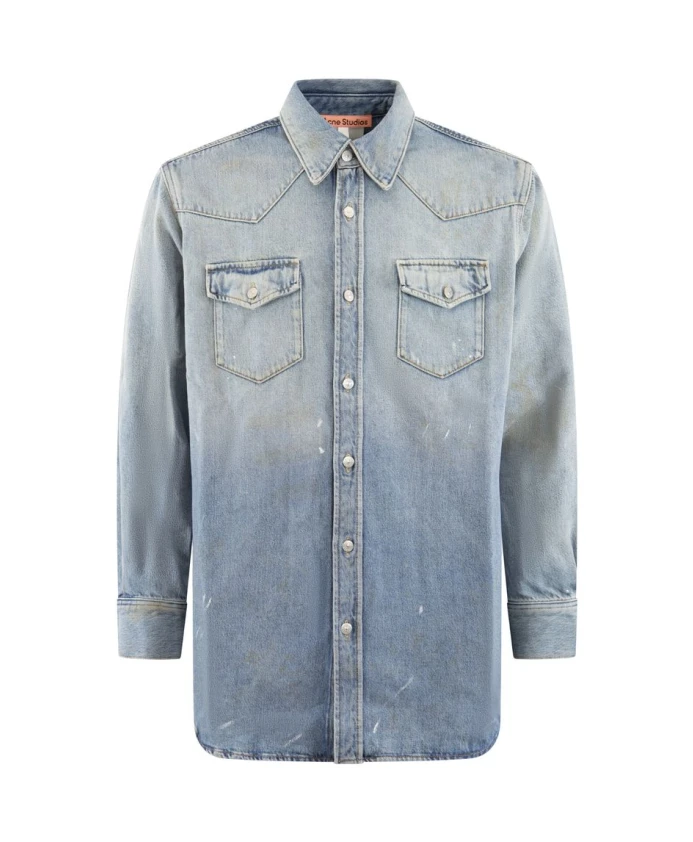 Джинсовая рубашка свободного кроя Acne Studios, синий
Джинсовая рубашка свободного кроя Acne Studios, синий