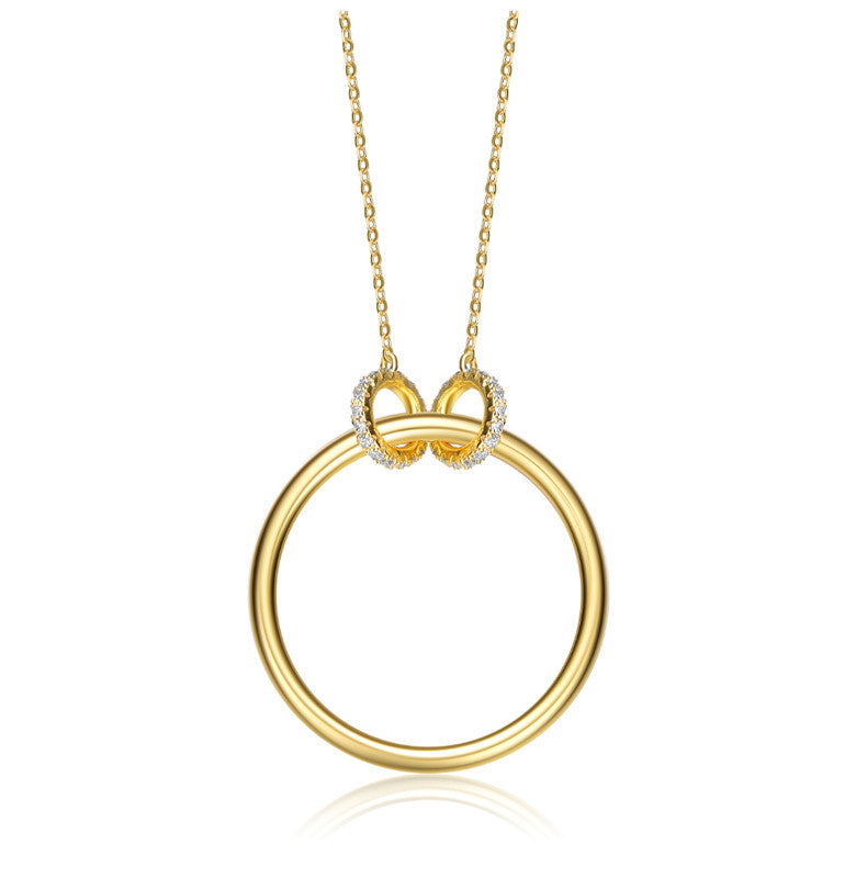 Круглое ожерелье из стерлингового серебра 14 карат с позолотой Genevive, золотой
Круглое ожерелье из стерлингового серебра 14 карат с позолотой Genevive, золотой