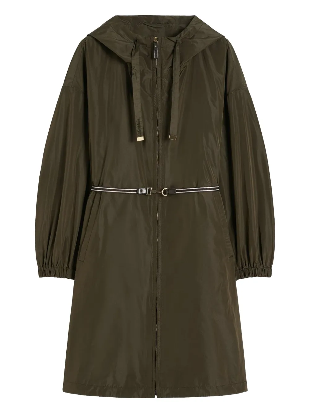 Плащ с капюшоном и поясом Max Mara, зеленый
Плащ с капюшоном и поясом Max Mara, зеленый