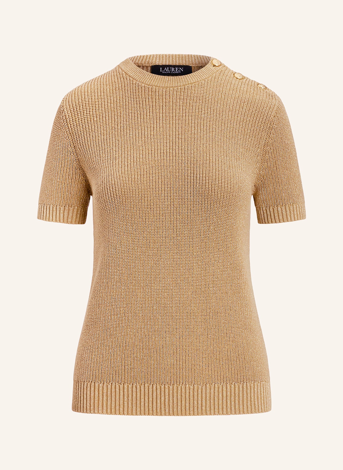 Вязаная рубашка с блестящей пряжей Lauren Ralph Lauren, золотой
Вязаная рубашка с блестящей пряжей Lauren Ralph Lauren, золотой