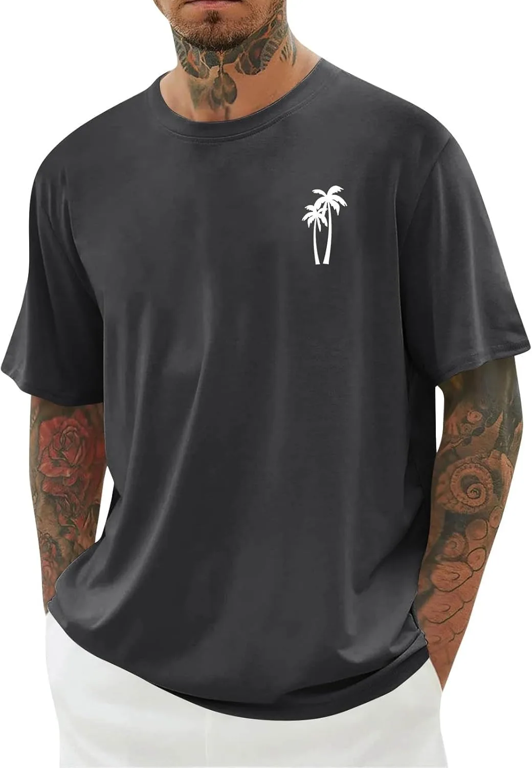 Мужская гавайская футболка Casual с коротким рукавом, Big & Tall, лето 2025, принт с пальмами
Мужская гавайская футболка Casual с коротким рукавом, Big & Tall, лето 2025, принт с пальмами