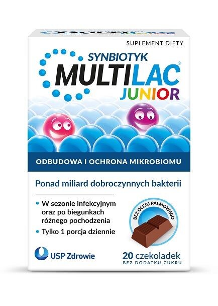 Пробиотик для детей Multilac Junior Czekoladka, 20 шт
Пробиотик для детей Multilac Junior Czekoladka, 20 шт