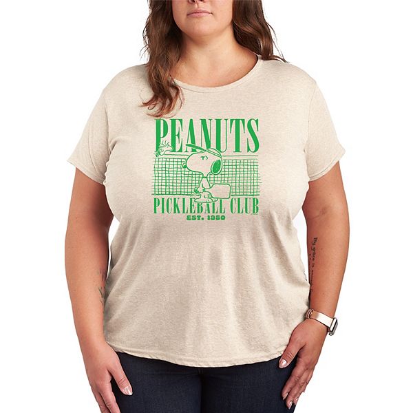 Футболка Plus size peanuts pickleball club est 1950 Licensed Character, Beige
Футболка Plus size peanuts pickleball club est 1950 Licensed Character, Beige