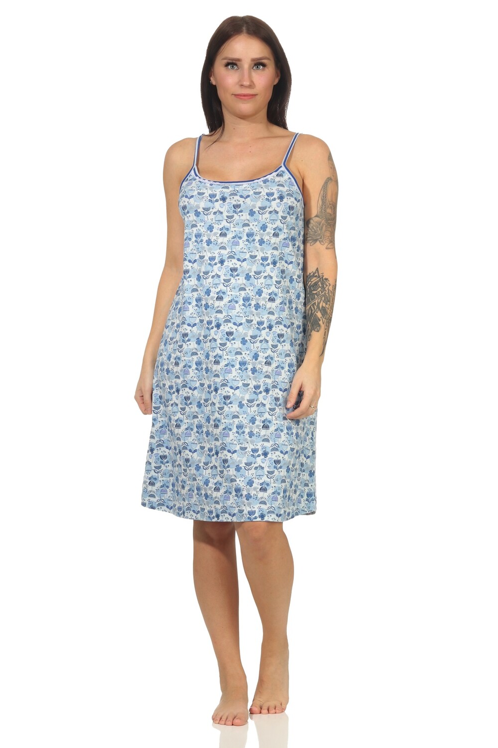 Ночная рубашка NORMANN Spaghetti Spitzenbesatz, светло-синий
Ночная рубашка NORMANN Spaghetti Spitzenbesatz, светло-синий