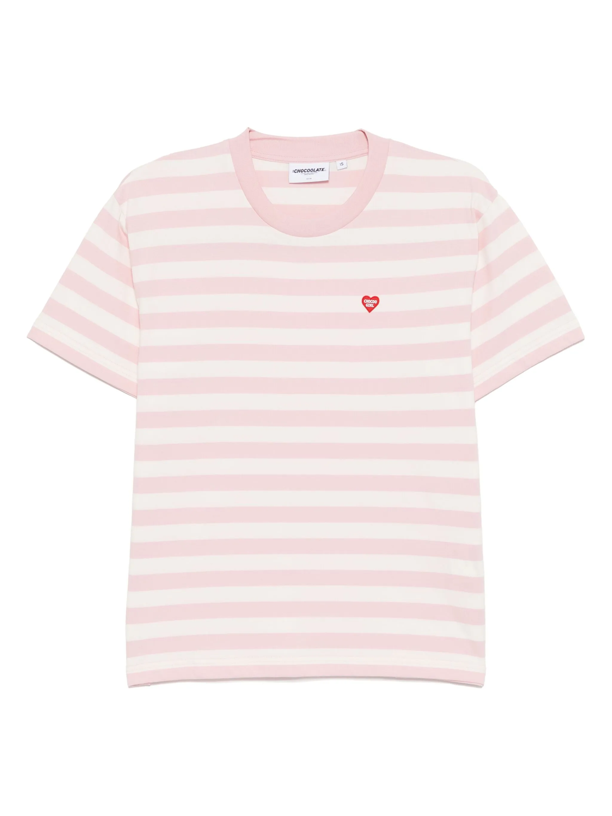 Полосатая футболка с логотипом Chocoolate, розовый
Полосатая футболка с логотипом Chocoolate, розовый