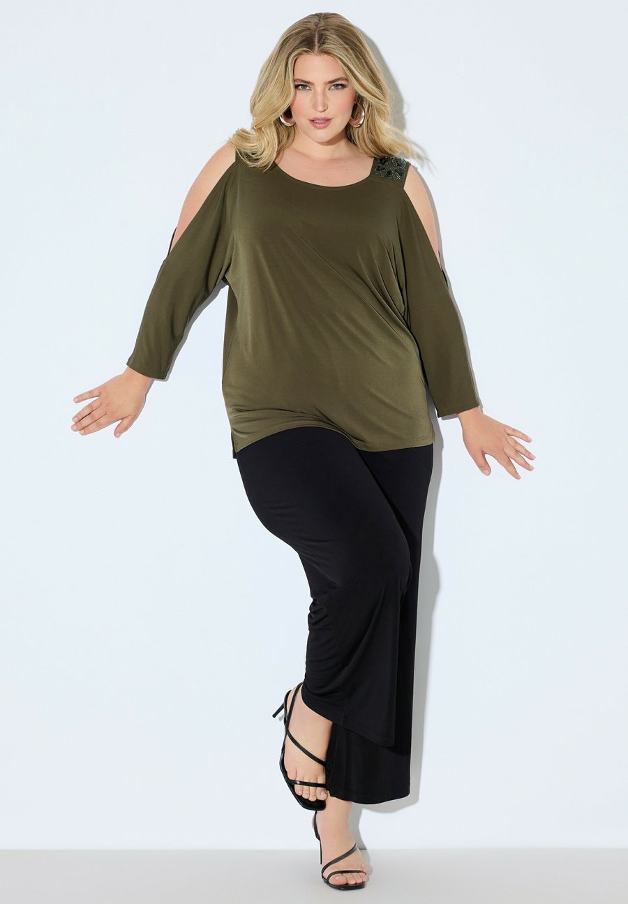 Топ Ulla Popken COLD SHOULDER, Olive/Grey/Olive
Топ Ulla Popken COLD SHOULDER, Olive/Grey/Olive