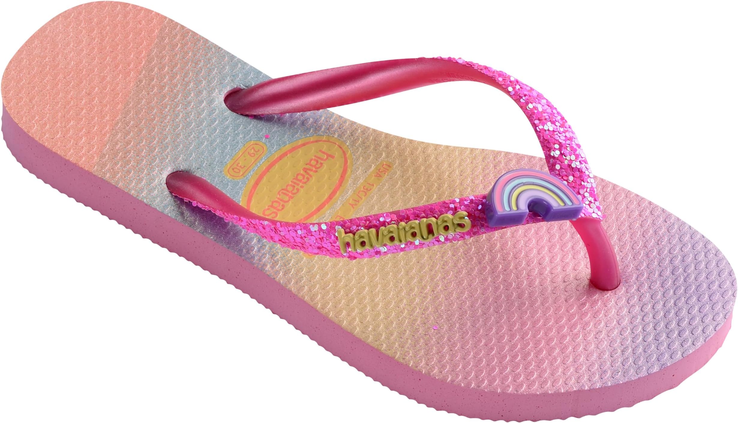 Сандалии Havaianas Kids Slim Glitter II Flip Flop Sandal, Pink Lemonade/Pink Flux
Сандалии Havaianas Kids Slim Glitter II Flip Flop Sandal, Pink Lemonade/Pink Flux