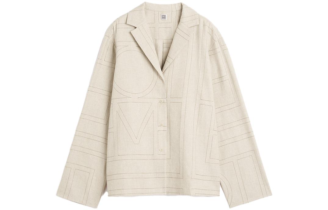 Рубашка Monogram Flannel Pajama Top TOTEME, бежевый
Рубашка Monogram Flannel Pajama Top TOTEME, бежевый