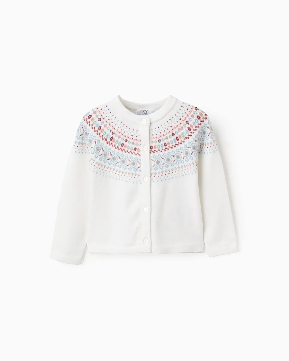 Детская куртка с длинными рукавами белого цвета Zippy
Детская куртка с длинными рукавами белого цвета Zippy