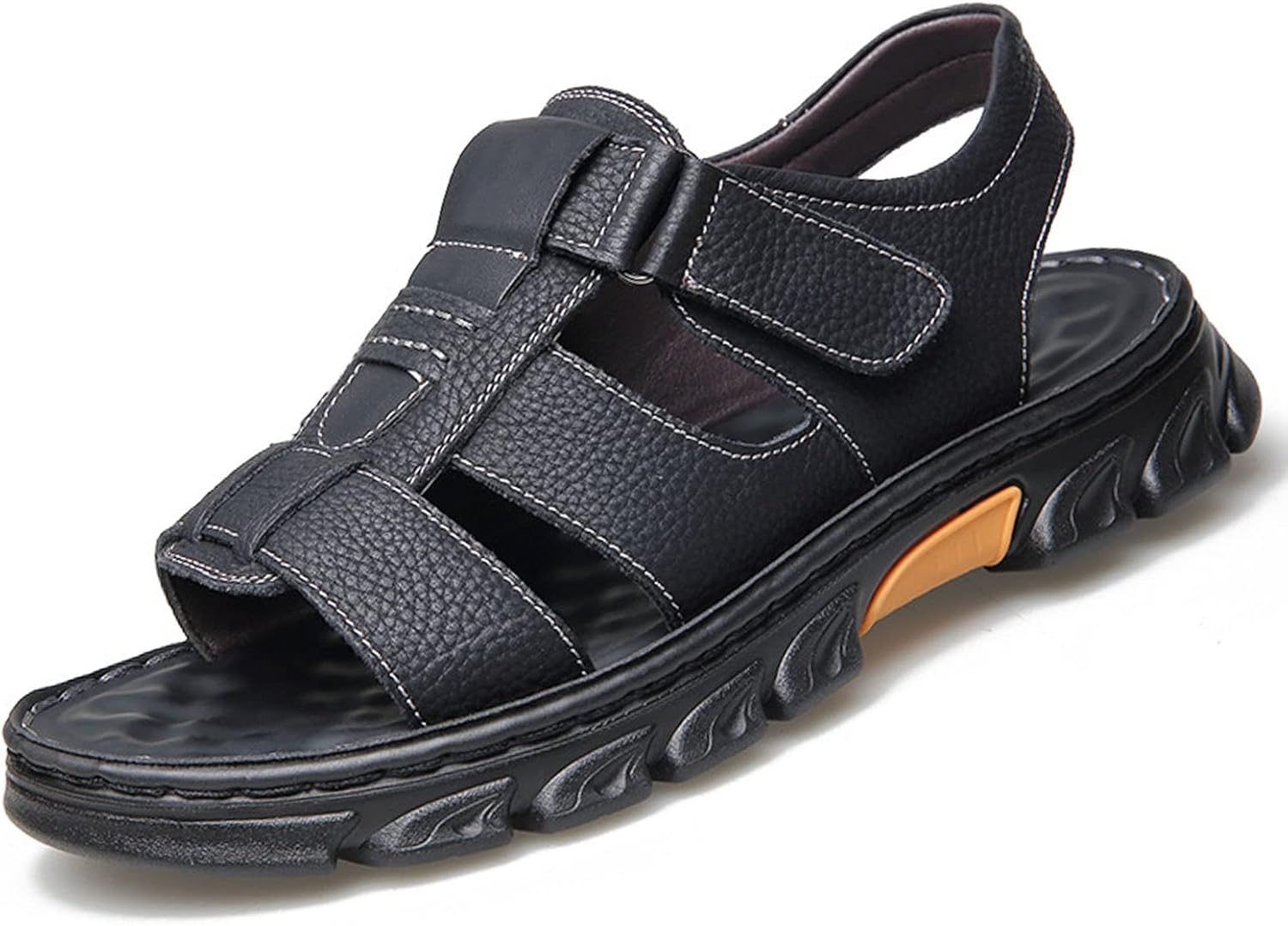 Мужские кожаные сандалии SHULEI, спортивные сандалии с открытым носком для походов на открытом воздухе, противоскользящие, с воздушной подушкой, спортивные, повседневные, пляжные сандалии, черный
Мужские кожаные сандалии SHULEI, спортивные сандалии с открытым носком для походов на открытом воздухе, противоскользящие, с воздушной подушкой, спортивные, повседневные, пляжные сандалии, черный