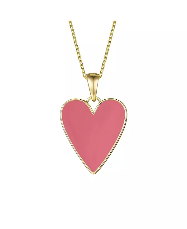Детское ожерелье с удлиненным кулоном в форме сердца, покрытое 14-каратным золотом и эмалью насыщенного пурпурного цвета Gigigirl, red
Детское ожерелье с удлиненным кулоном в форме сердца, покрытое 14-каратным золотом и эмалью насыщенного пурпурного цвета Gigigirl, red